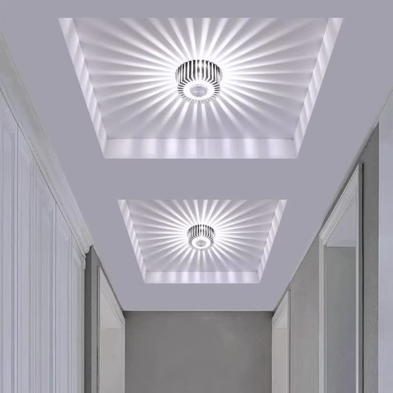 LED Sunflower Creative Wall Light, Aluminum Material, Corridor Light, Hallway Light, Living Room Light, Bedroom Light, Colorful Light, Ceiling Light