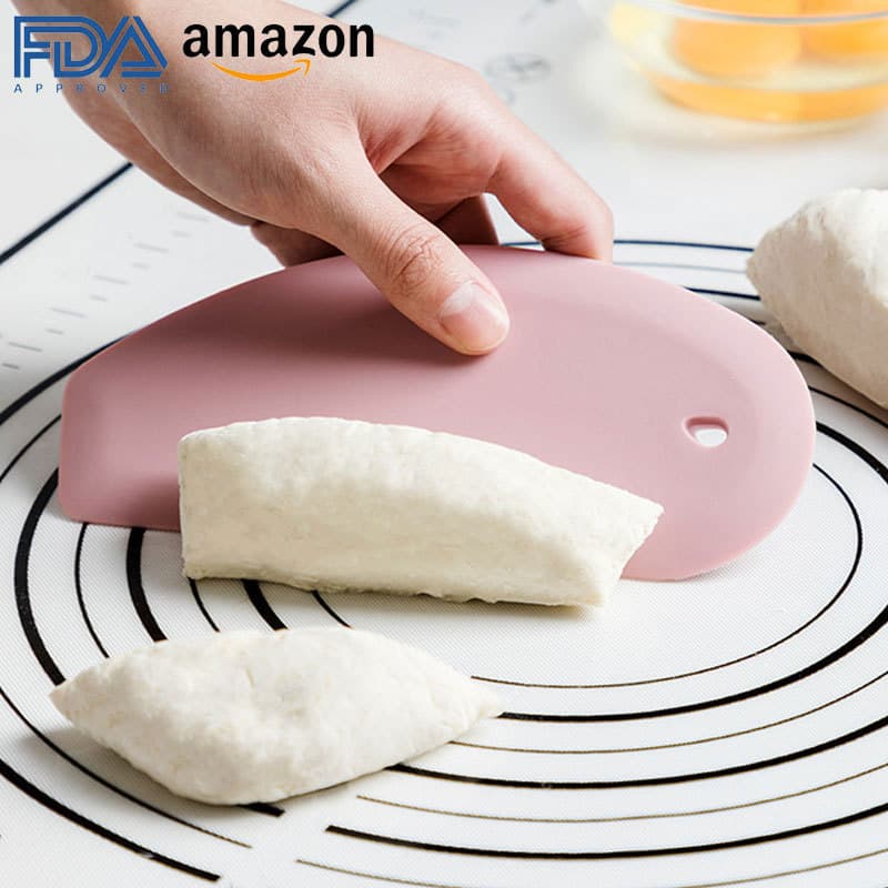 Food Grade Silicone Baking Tools Scale Cutter For Noodles Cake Cream Scraper Scale Board Bakery Kitchen Utensils