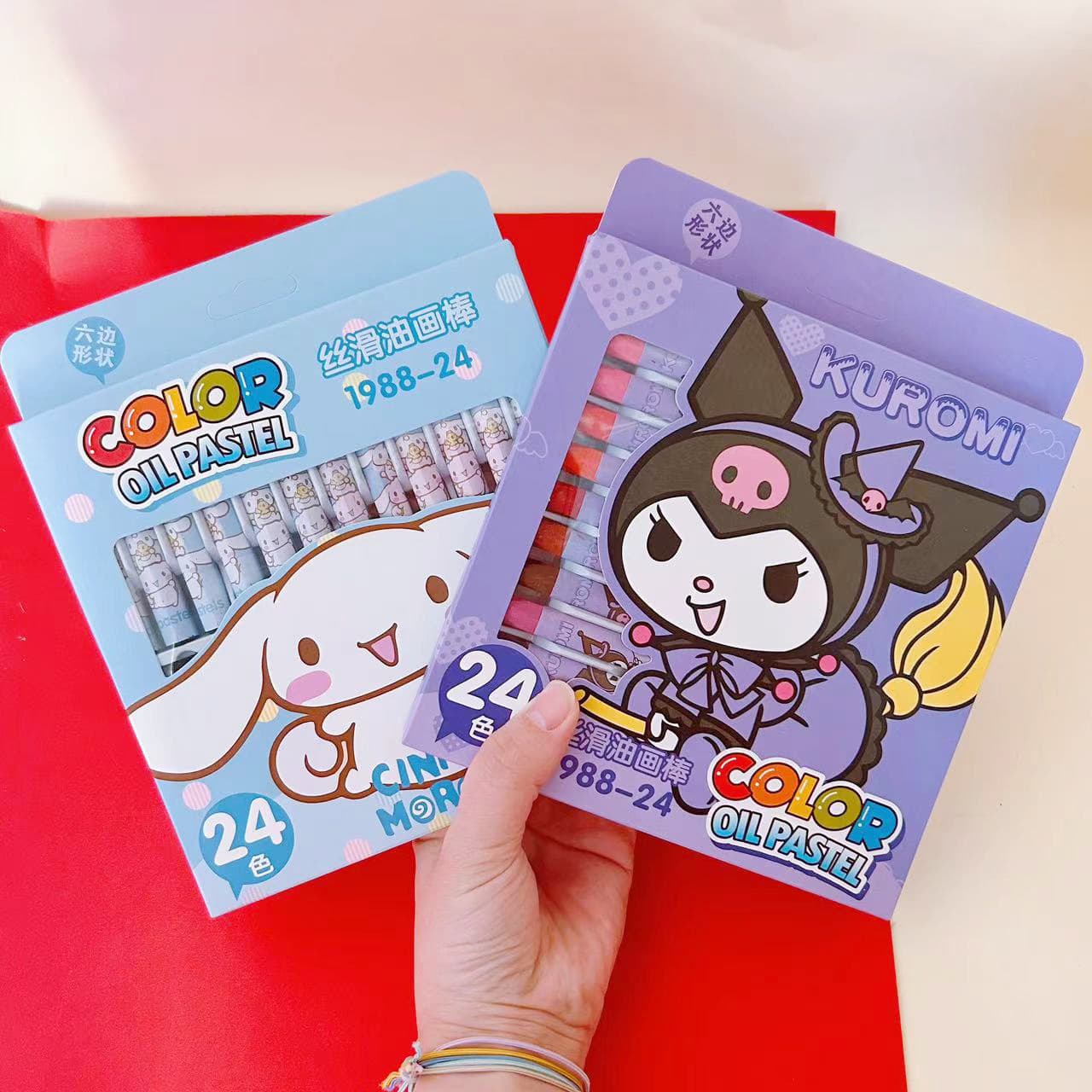 Sanrio crayon high-looking Culome cinnamon dog oil pastel children's graffiti coloring pen painting pen gift