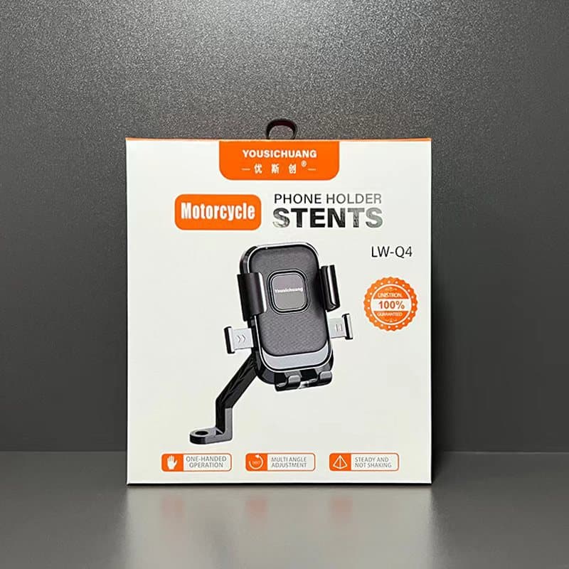 Ustron LW-Q4 electric vehicle motorcycle takeaway mobile phone holder rearview mirror navigation car holder wholesale