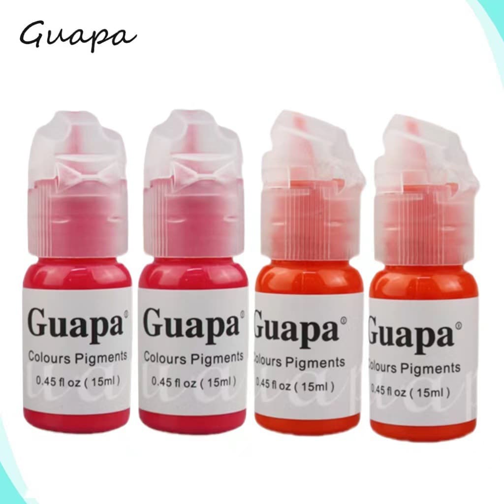 Semi-permanent professional tattoo ink European lip pigment eyebrow tattoo eye lip nude color girl lip 15ml color cream pigment
