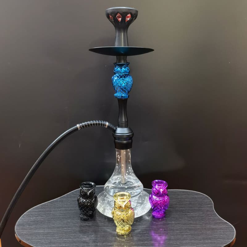 Cross-border Supply Arabic Hookah Electroplated Resin Hookah Owl Shape Shisha Hook
