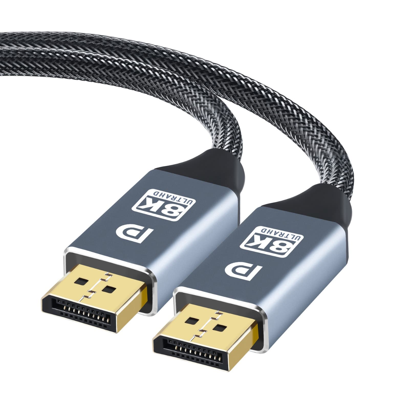 DP cable, male-to-male, 8K computer monitor DisplayPort interface adapter cable, DP cable version 1.4.
