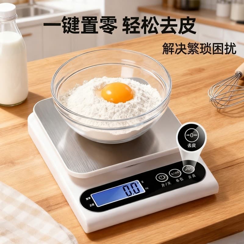 Kitchen High-Precision Gram Scale Small Electronic Scale Household Accurate Coffee Scale Food Scale Weighing Scale