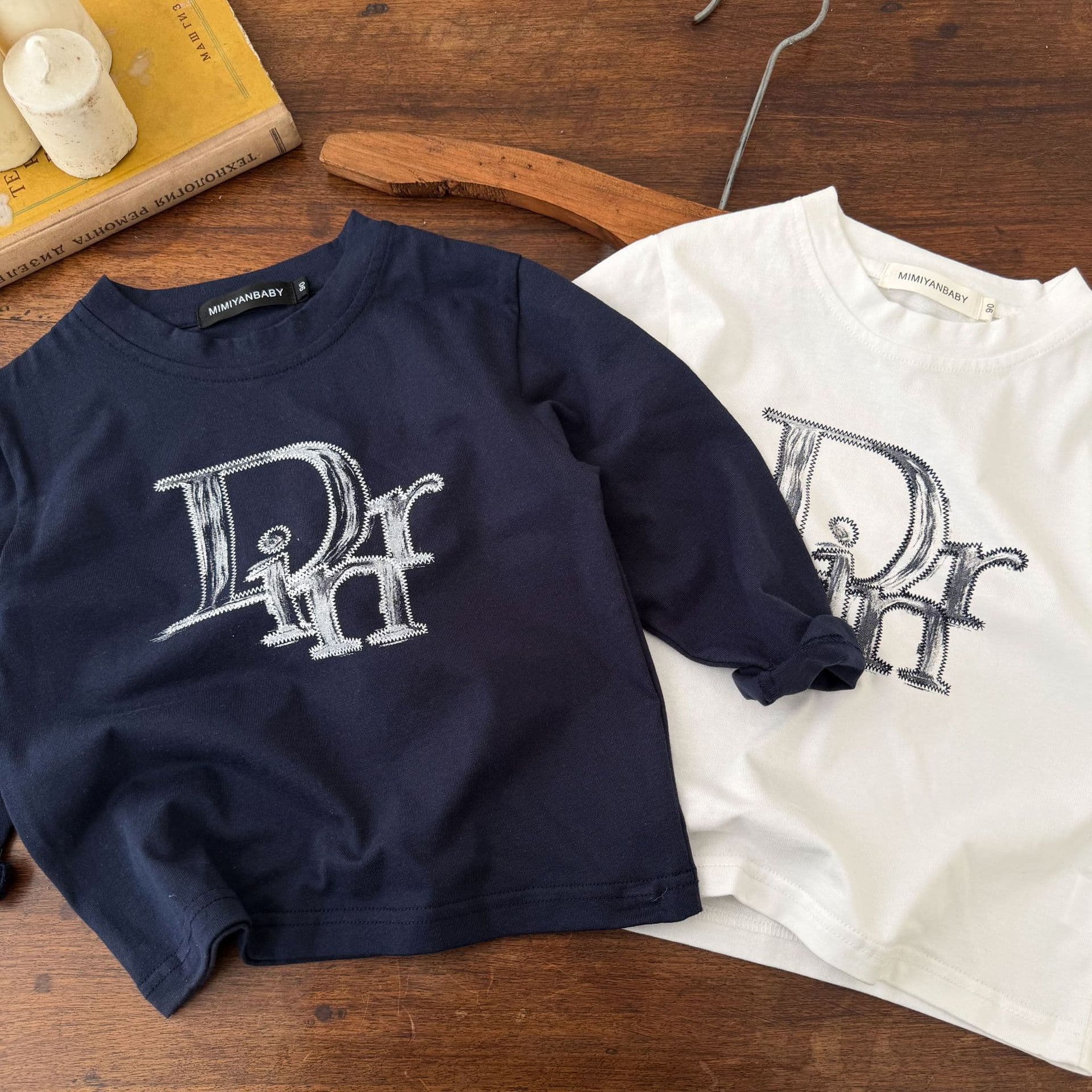 Kids Base Layer 2026 Spring Autumn Boys Girls Korean Style Simple Letter Long Sleeve T-Shirt Toddler Cotton Casual Top