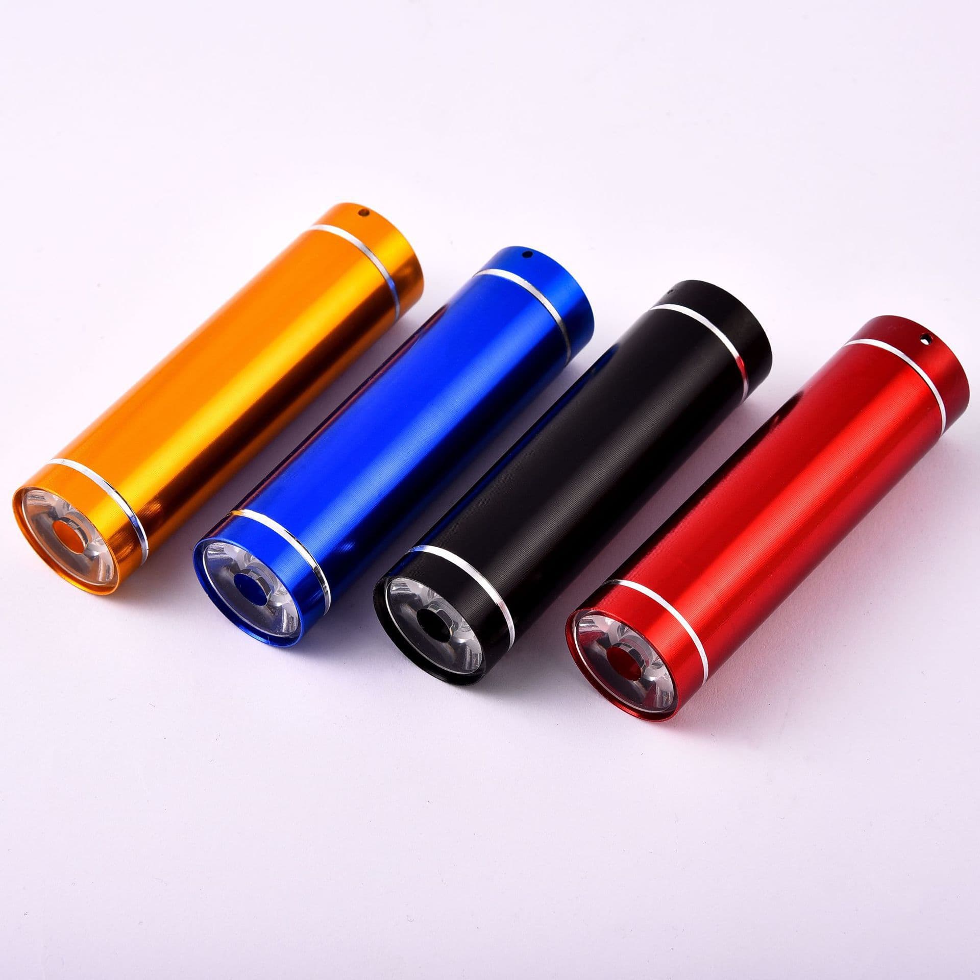 In Stock 203 Flashlight LED Strong Light Long-Range, Battery Outdoor Lighting Mini Multi-function Aluminum Alloy Flashlight