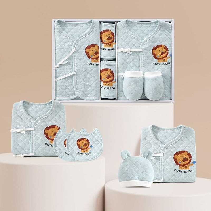 Newborn Baby Full Moon Gift Box, Baby Essentials Set, Autumn and Winter Warm Clothing for Boys