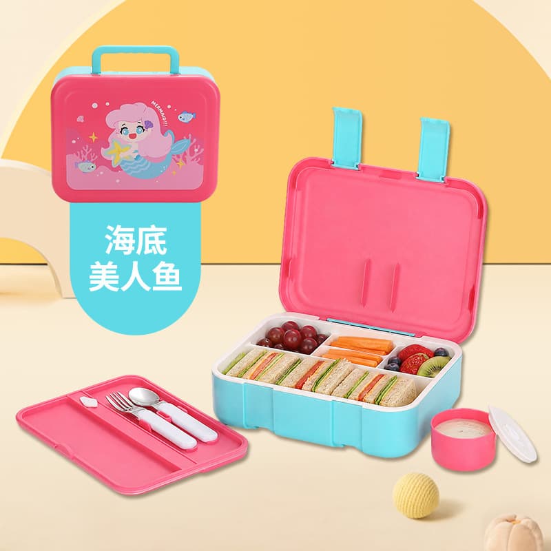 Back-to-School Food-Grade Lunch Box, Microwave-Safe, Portable Sealed Bento Box for Office Workers