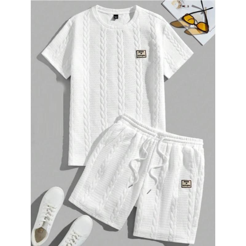 A 87100 Wheat Ear Knit 2-piece Set