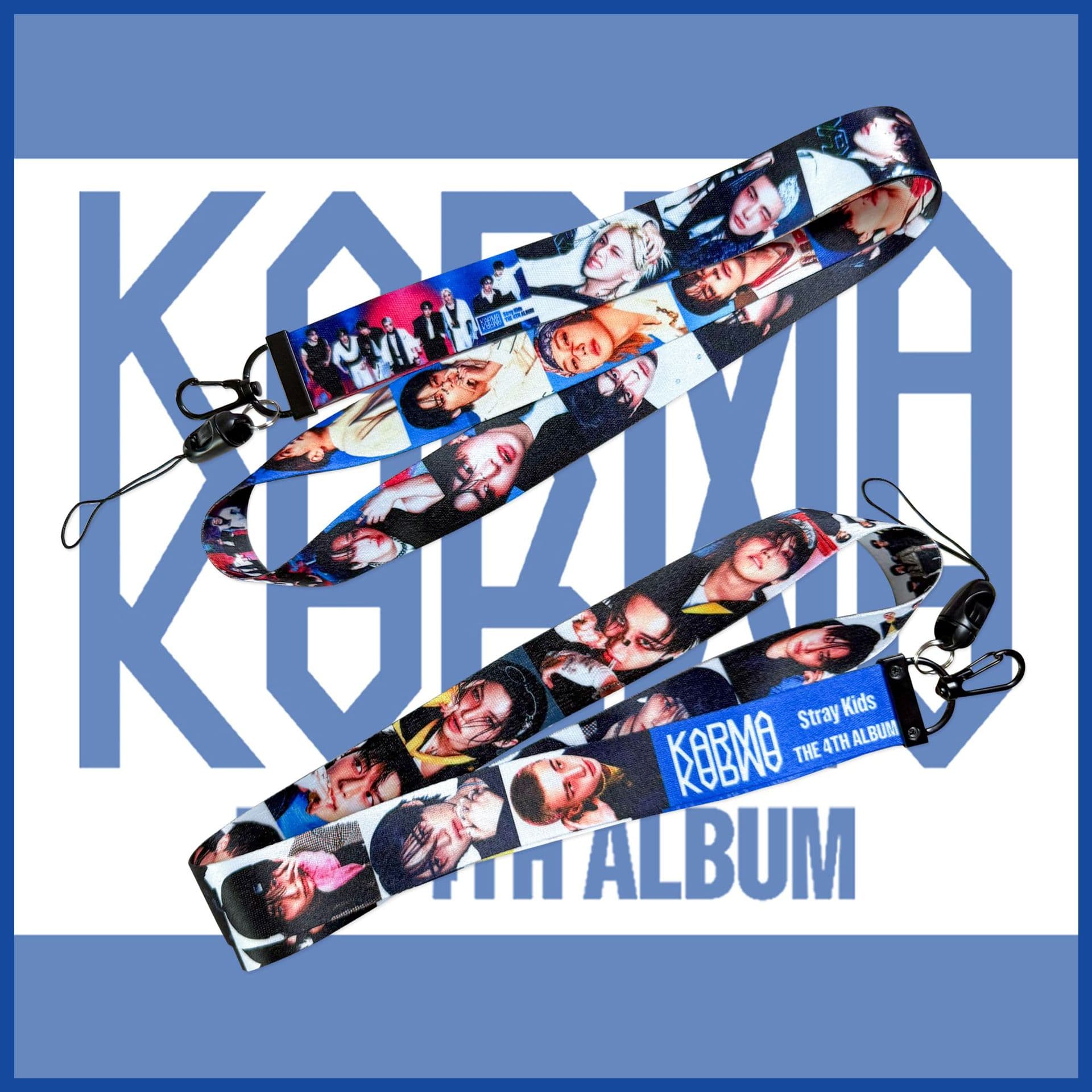 Stray Kids Lanyard Official Album KARMA Hyunjin Star Merchandise Phone Strap Charm