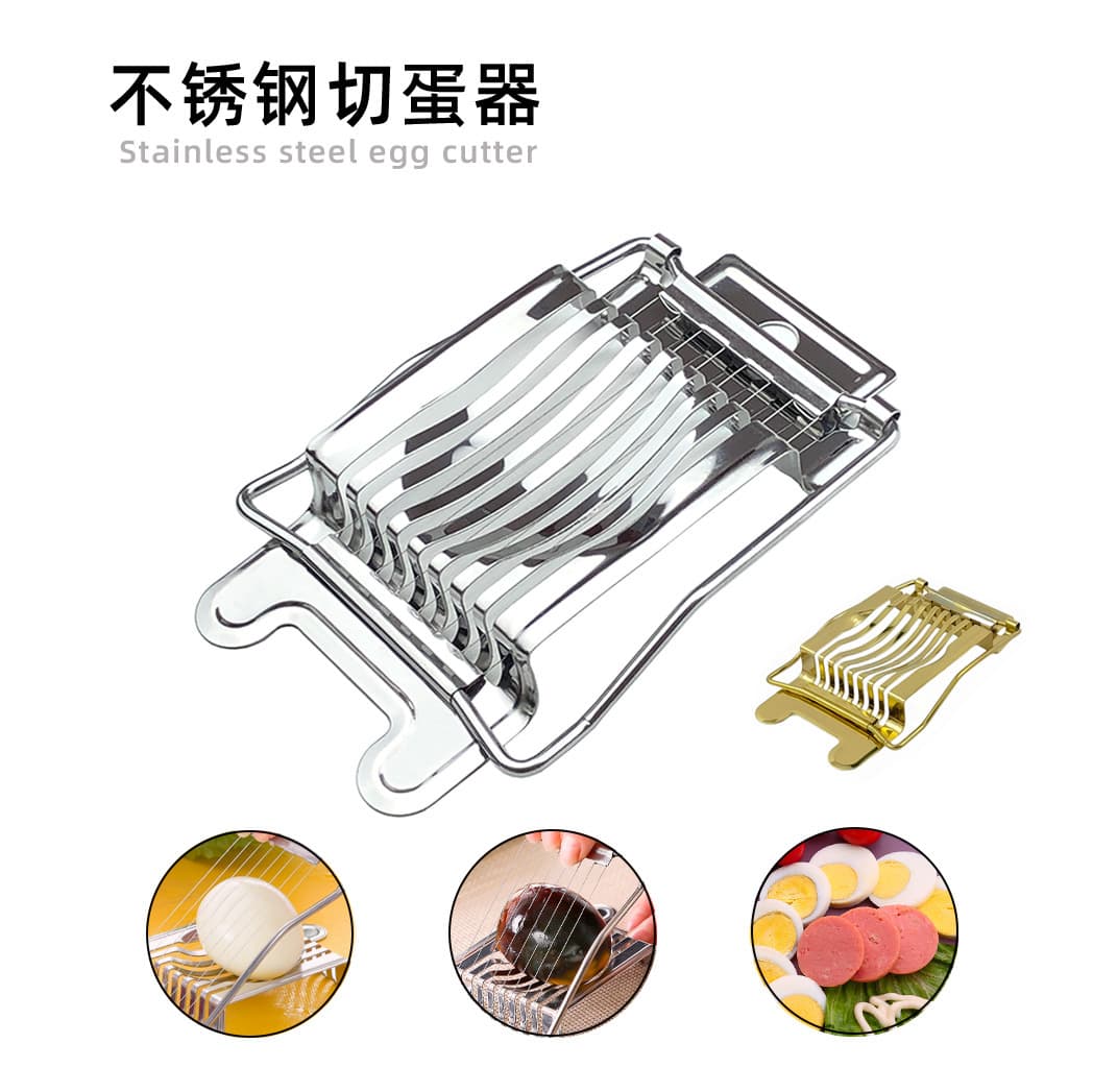 Stock Household Stainless Steel Kitchen Tool, Egg Slicer and Cutter, Century Egg Segmenter