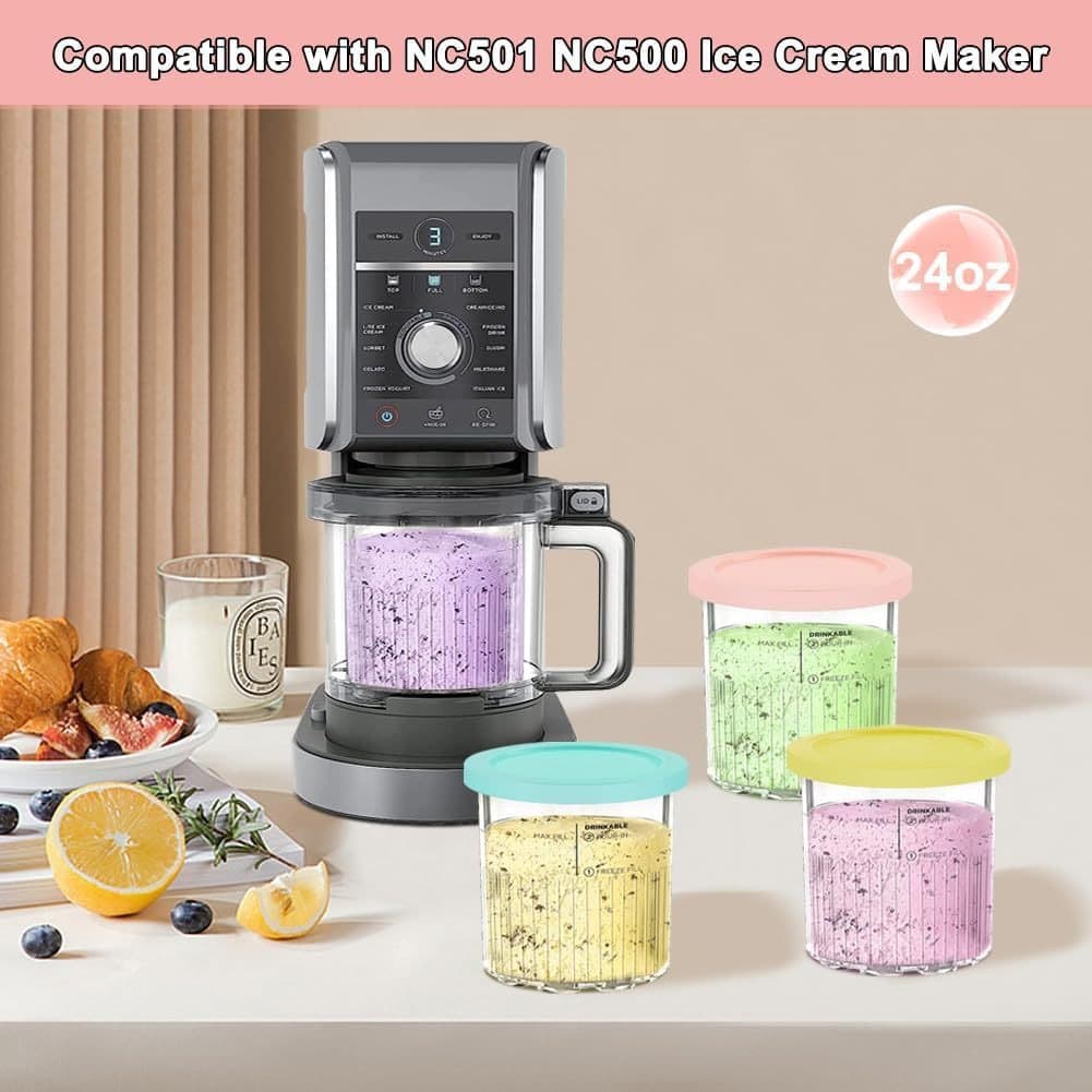 New Cross-border Ninja Creami Ice Cream Cup Compatible with Ninja NC500 NC501 Series Storage Container