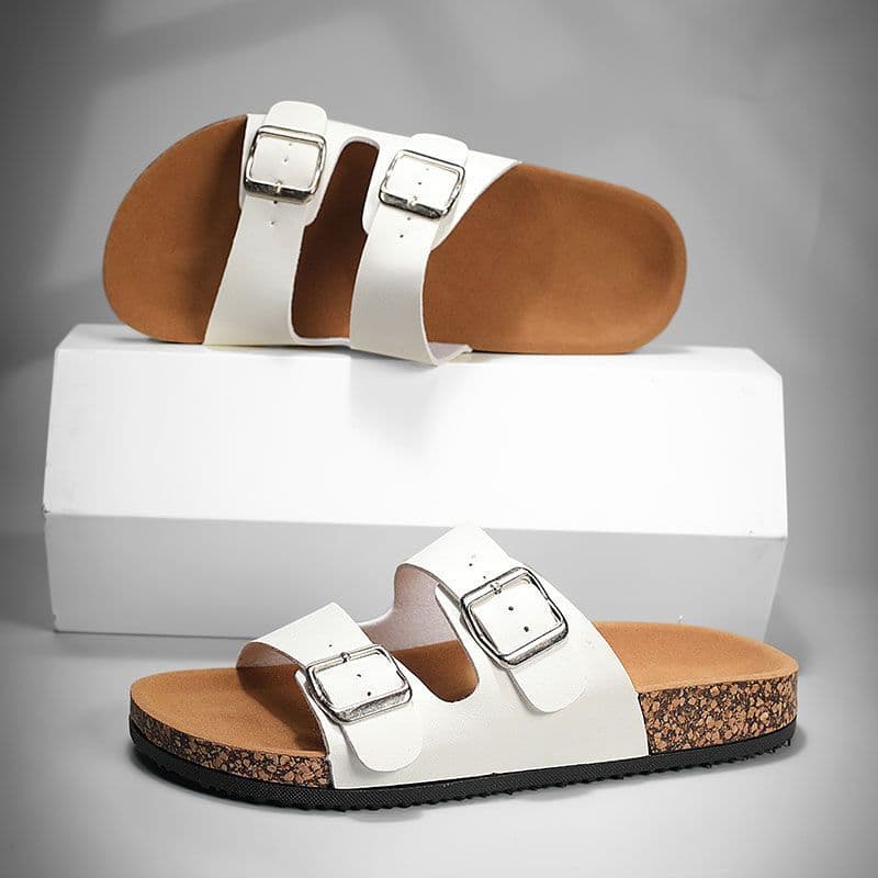 2025 Summer New Birkenstock Sandals High Appearance Outdoor Retro Casual Buckle Open Toe Sandals