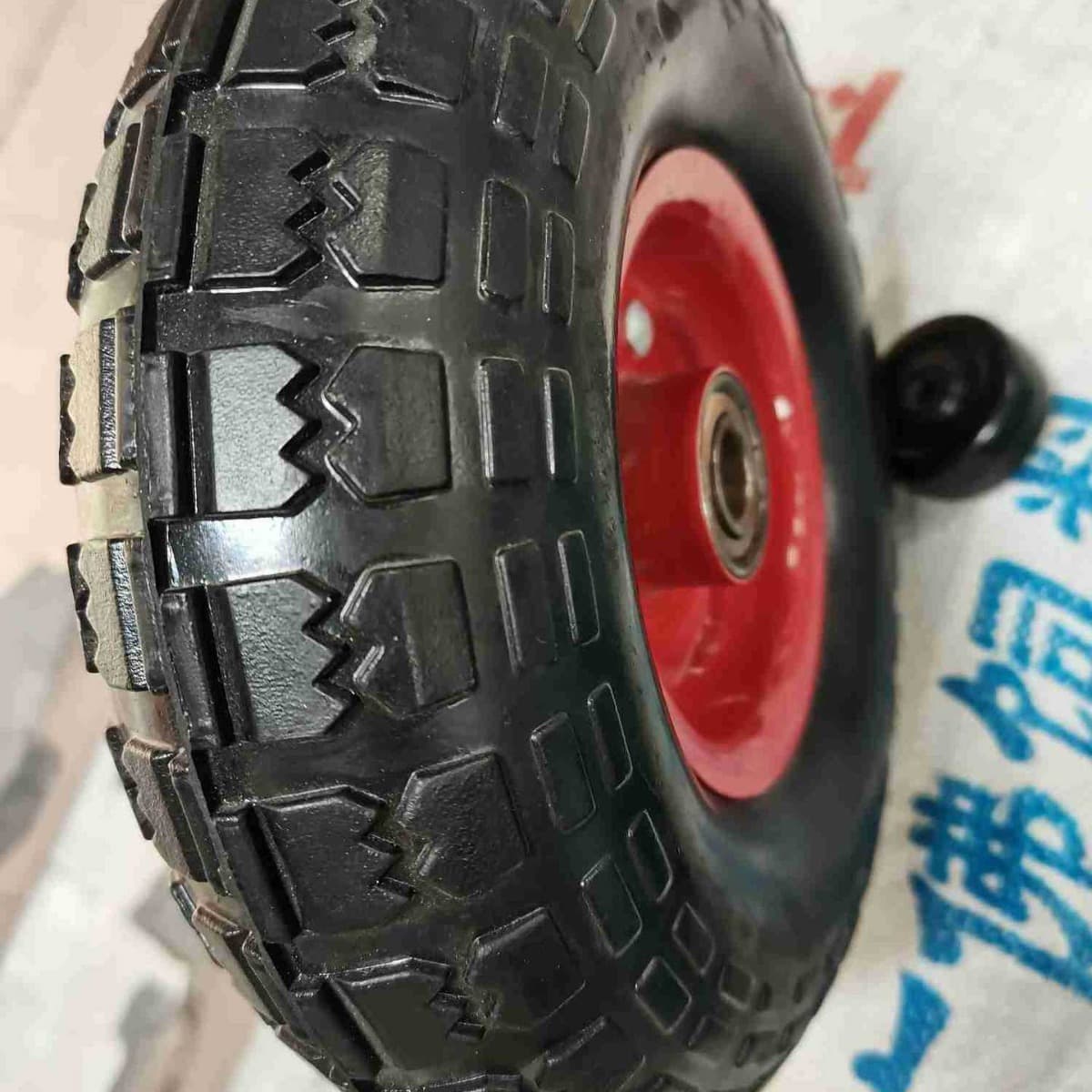 High-Quality Wear-Resistant Rubber Wheels, Heavy-Duty 5-10 Inch Double Axle Smooth Wheels