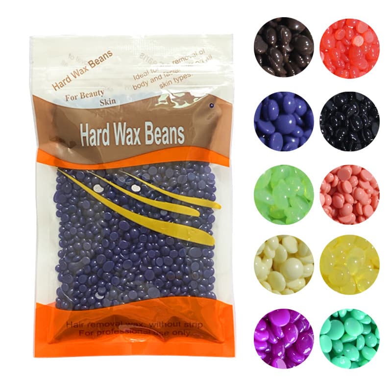 Cross-border wholesale 100g hot melt wax beans, beeswax beans, paper-free hot melt wax 100g hard wax beans
