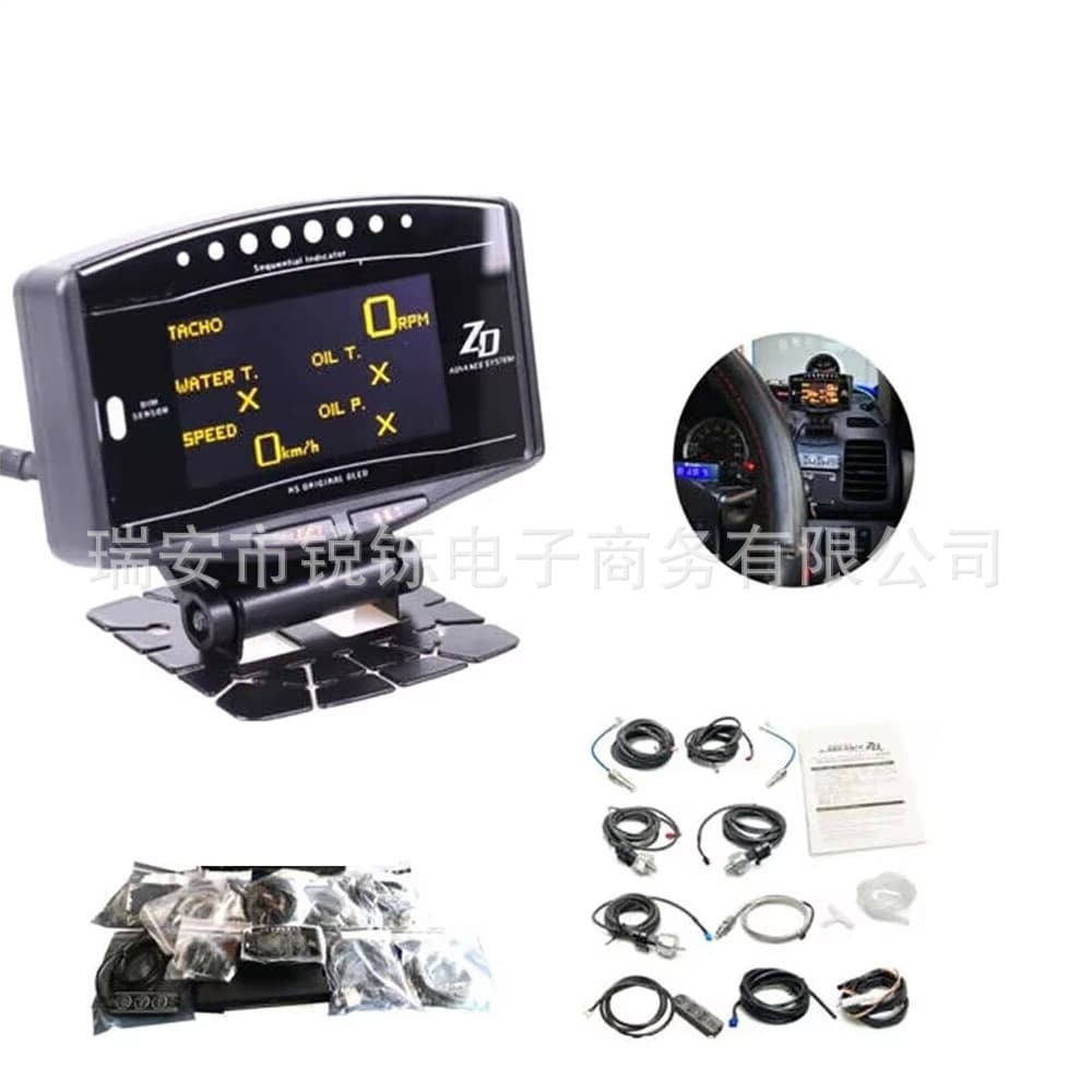 Car Modification Racing Gauge DEFI Advance ZD LCD Speedometer - 10-in-1 Multi-function Color Display
