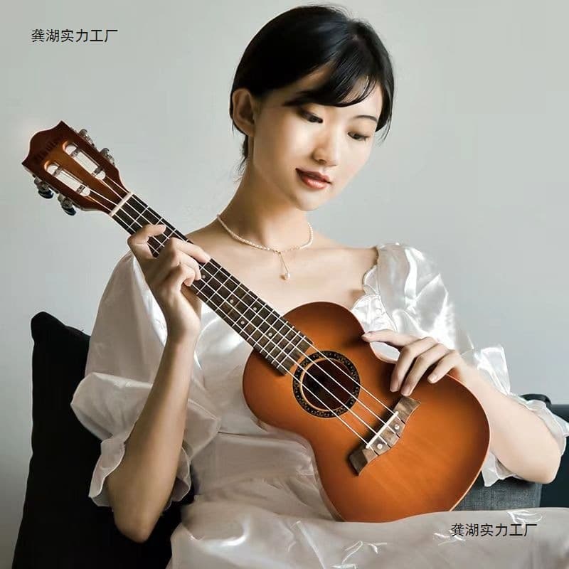 23-inch Ukulele for Adults and Children, Playable Beginner Instrument Toy for Boys and Girls with No Prior Experience