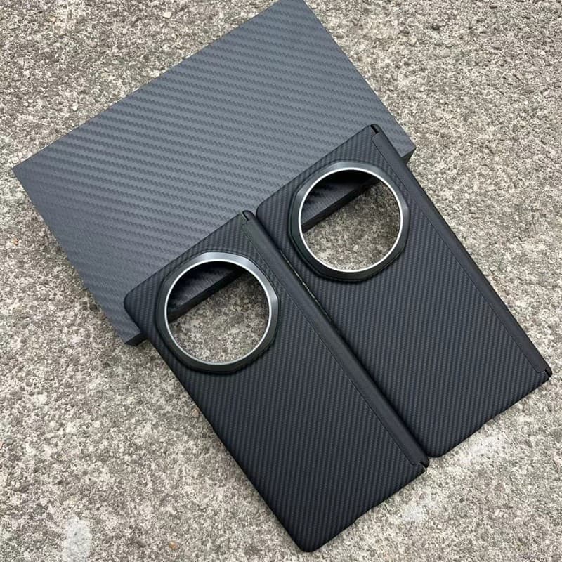 Suitable for vivoxfold5 mobile phone case Kevlar aramid carbon fiber protective cover ultra-thin pro hard shell magnetic case