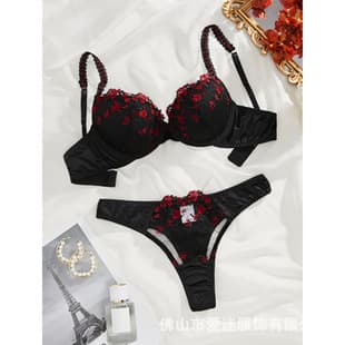 In Stock Lace Underwire Bra Set Women's Bra Lingerie for eBay Export, 23228