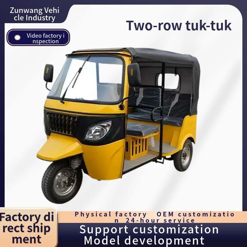 Cross-border Six-Seater Tuk-tuk Sightseeing Vehicle for Park, Factory, and Campus Internal Commuting, Factory Direct Export Supply