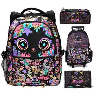 Australian Smiggle Backpack for Primary and Secondary School Students Large Capacity Cartoon Backpack Outdoor Casual Bag