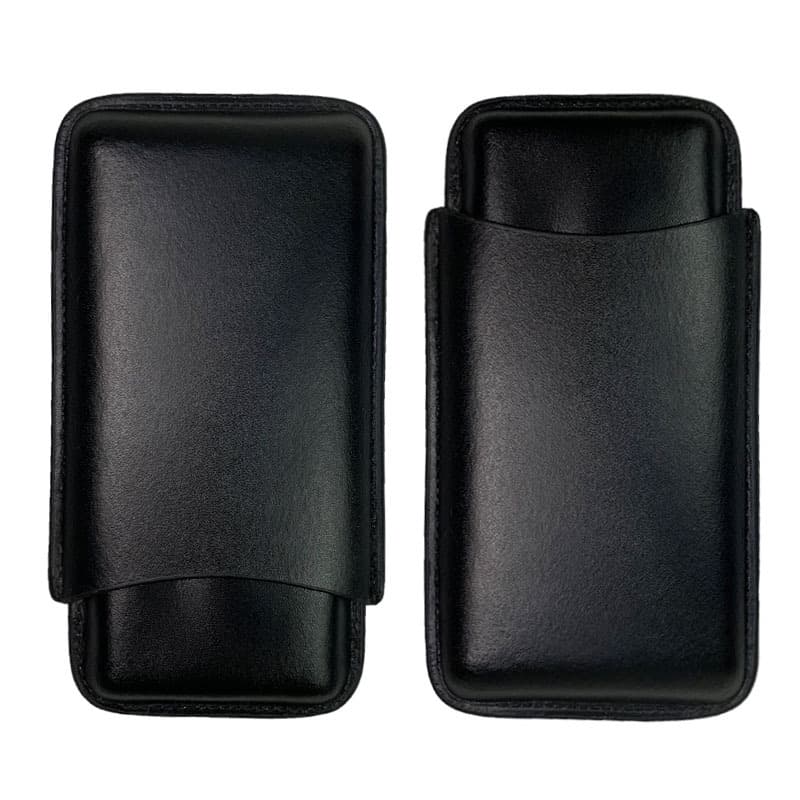 Ready-made portable three-pack cigar leather case, PU leather case, cigar moisturizing storage leather case, cigar case, storage