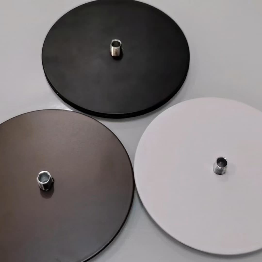 Custom-made floor lamps and small table lamps with diameters of 12CM/14CM/18CM/30CM, featuring metal bases and counterweights.
