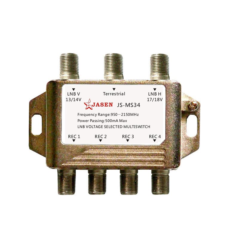 3x4 Satellite Multiswitch TV Signal Multi-Switch 3-In 4-Out JS-MS34