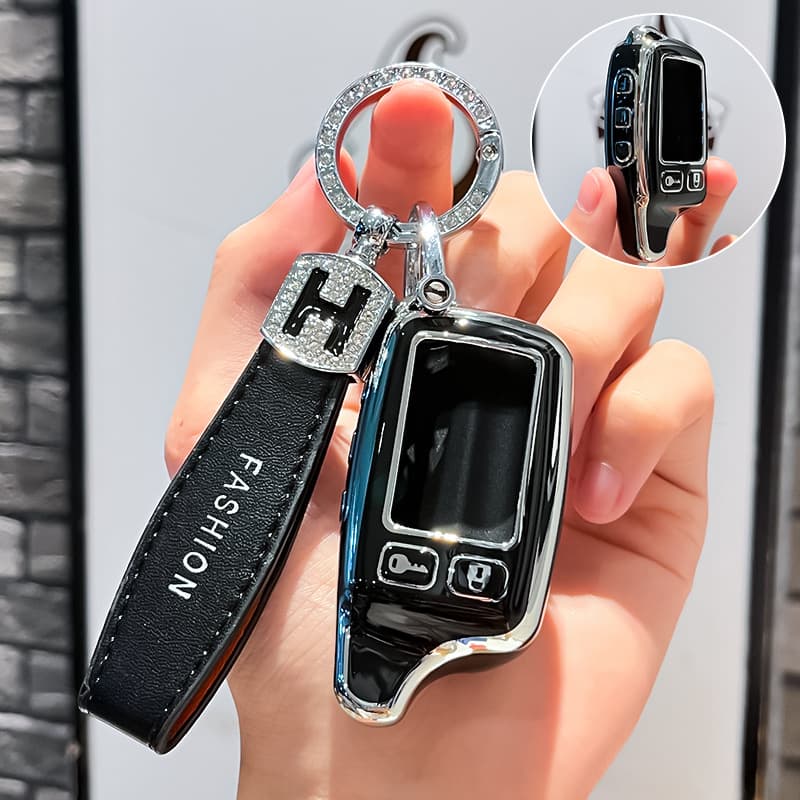 Suitable for car two-way anti-theft key bag A93/A6/A4A8 Russian B9 B6 A91 alarm remote control set