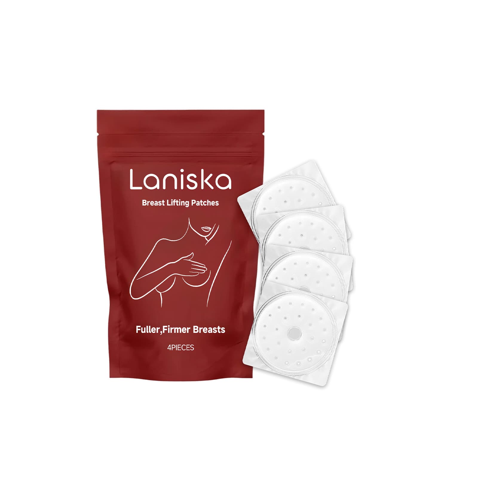 LANISKA Breast Care Patches Nourishing Care for Women's Chest Daily Portable Gentle Care Essence Patches