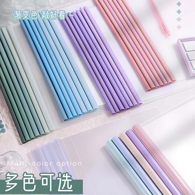 Gradient lever clip, drop-shaped A4 transparent folder, lever clip, thickened folder, resume file folder, wholesale newspaper