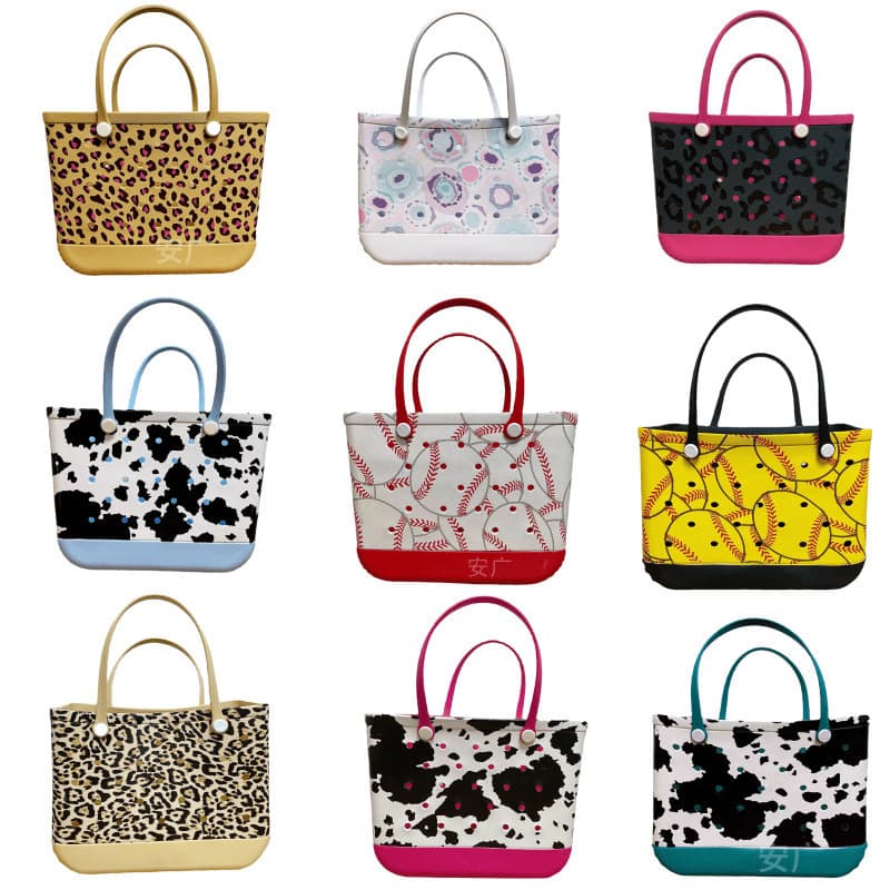 Holey Large Beach Bag, Tote Bag for Sand, New Cross-Border EU/US EVA Beach Bag, EVA Basket, Amazon
