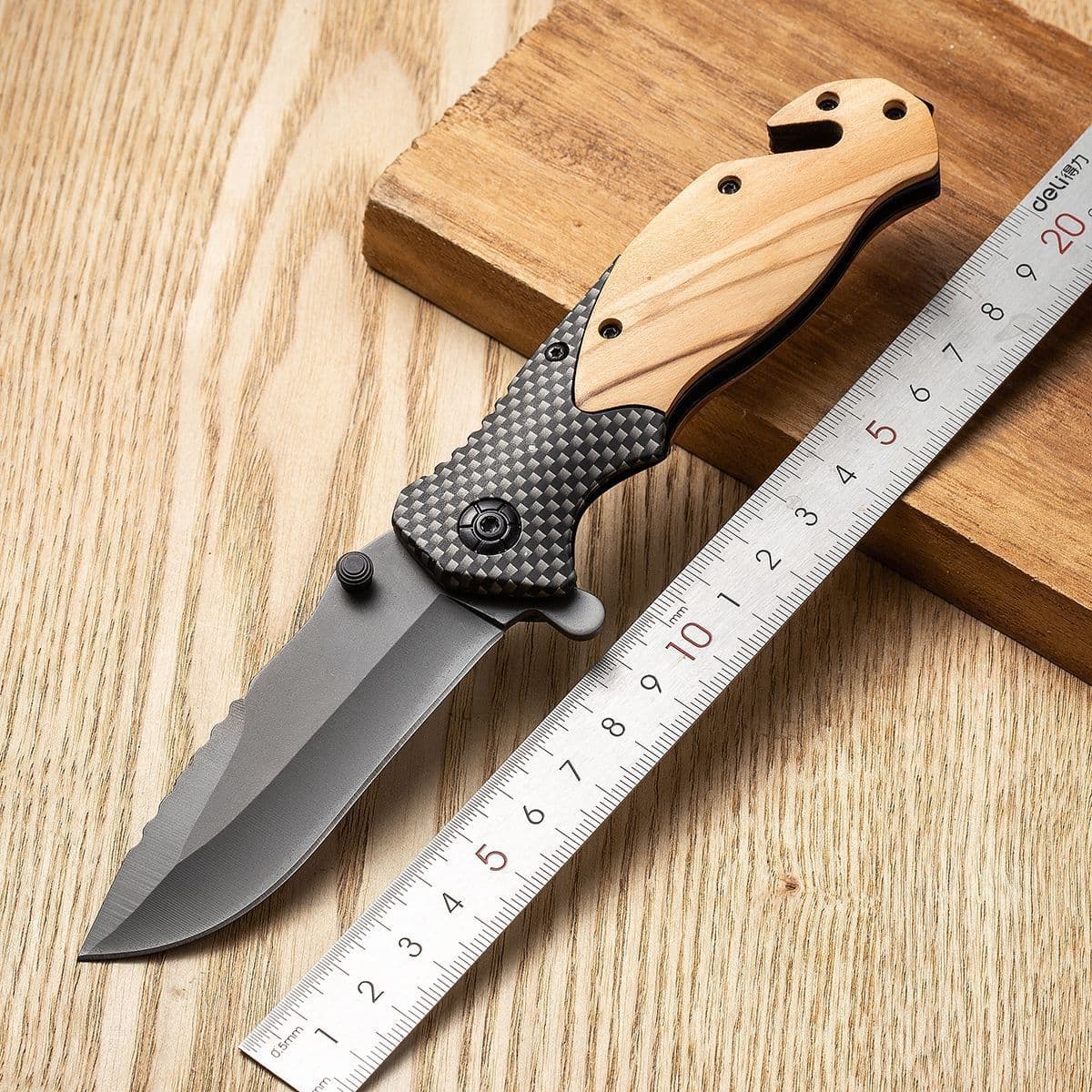 Manufacturer's Spot New X 50% off Stacked Knife High Hardness Outdoor Camping Style Survival Battle Knife Portable Folding Knife