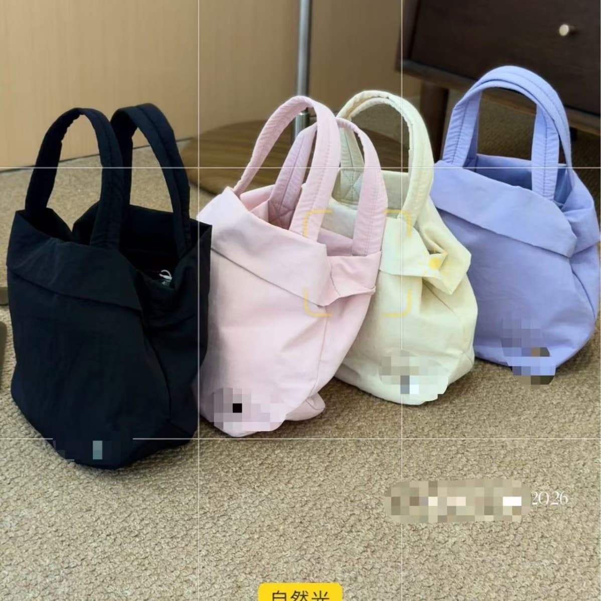 lulu new sports casual nylon shoulder crossbody handbag with logo lulu macaron color sports small bag