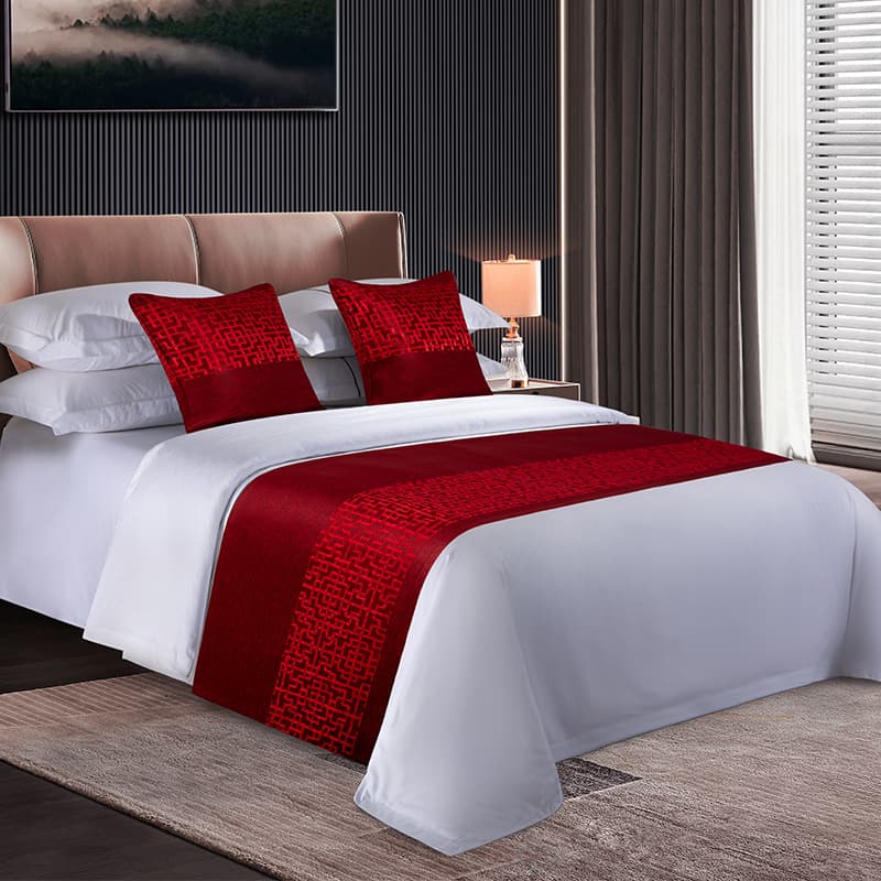 Hotel B&B bedding bed runner bed scarf table runner hotel pillowcase bedspread high-end European Chinese style