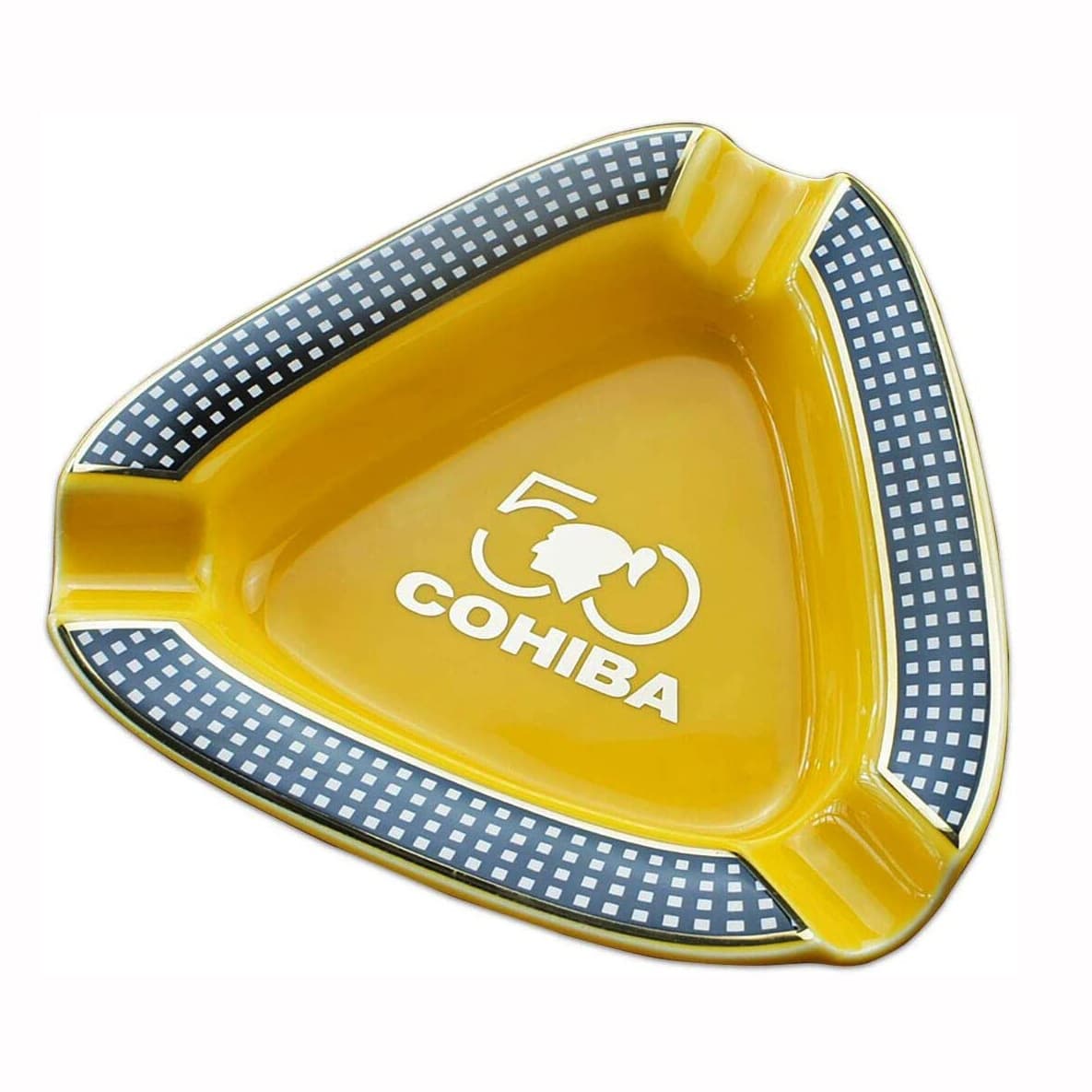 [Factory Outlet] Amazon Cross-border Special Gift Box COHIBA Triangle Ceramic Cigar Ashtray