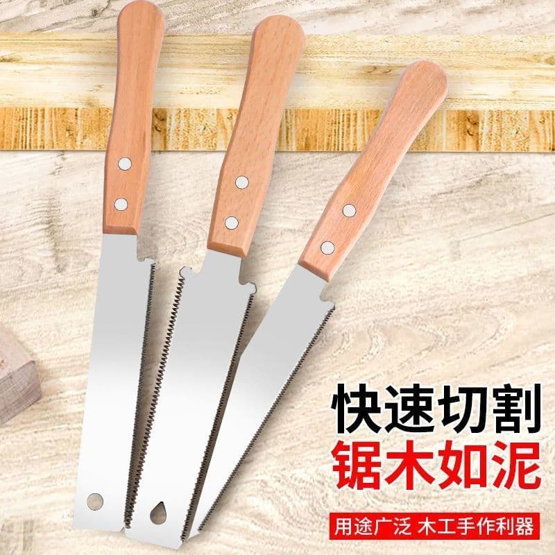 Woodworking Saw Fine Tooth Hand Saw Precision Manual Saw Triple Speed Saw Double-Sided Panel Saw Tenon Saw Ultra-Fine Teeth