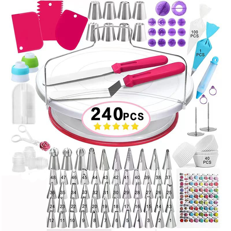 Factory Production In-Stock Russian Piping Tips Baking Mold Set Cake Turntable Set DIY Baking Accessories