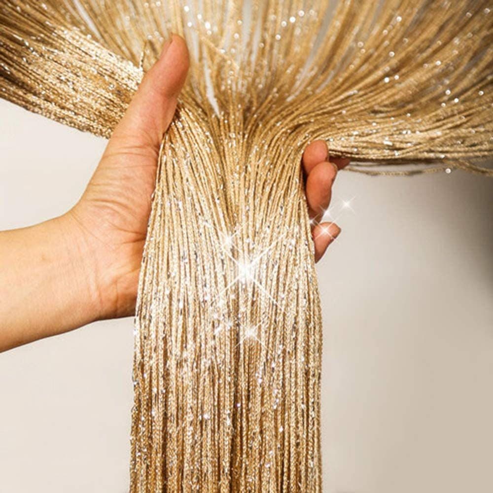 Hot-selling Silver Thread Curtain Door Curtain Hanging Partition Screen Decorative Curtain for Hallway, Tangle-Free, Korean Wedding Decorative Curtain Wholesale