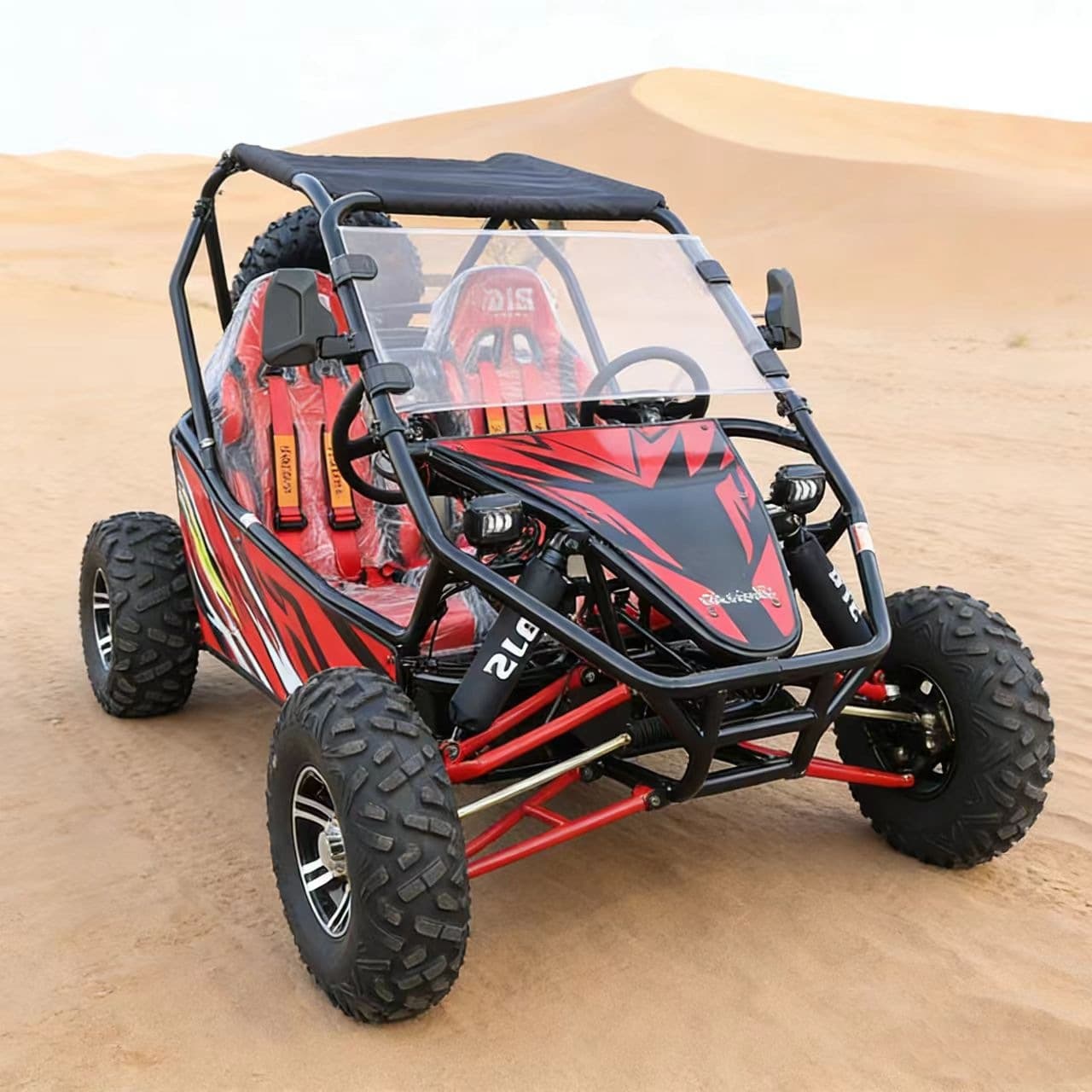 200CC ATV Fuel Sand Vehicle Four-Wheel Independent Suspension Gasoline UTV Adult Mountain Off-Road Vehicle