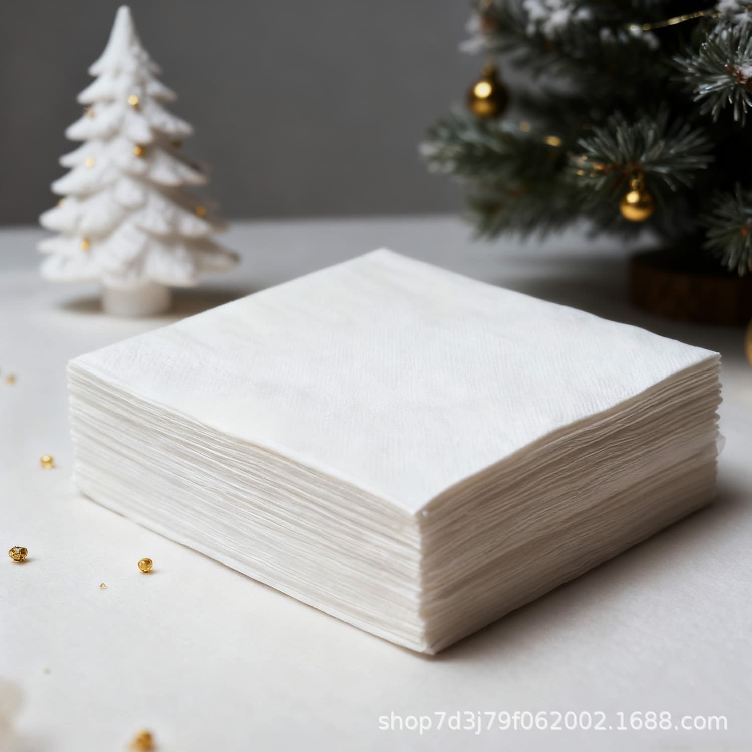 Disposable Colored Lint-Free Napkins for Western Restaurants, Hotels, Festive High-End Table Setting, 100% Pure Wood Pulp Paper