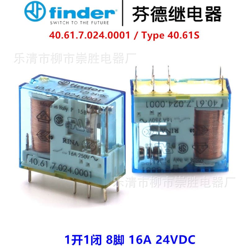 Original Finder Relay 40.61.7.024.0001 Type 40.61S 24VDC 8-pin