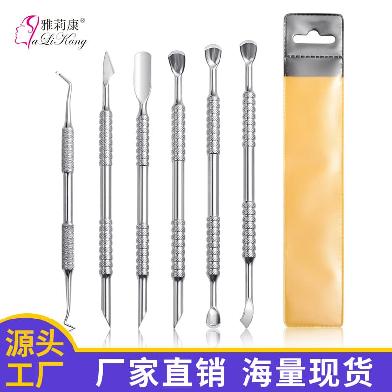 Direct Sale from the Manufacturer: Russian-Style Double-Ended Steel Cuticle Pusher for Removing Dead Skin, Nail Art Tool, Steel Cuticle Remover