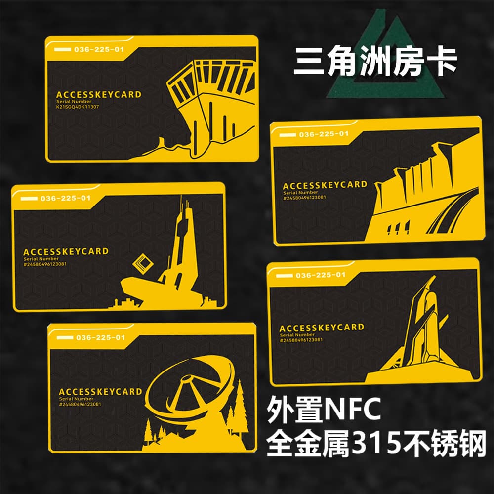 Delta Action NFC Game Activation Card Full Metal Access Card King/CEO Card Gift for Gaming Enthusiasts