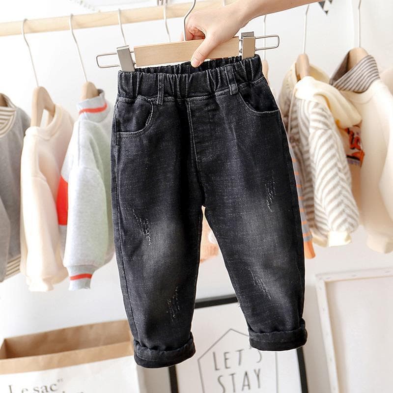 Boys' Autumn Pants 2023 New Style Children's Casual Jeans for Toddlers and Kids