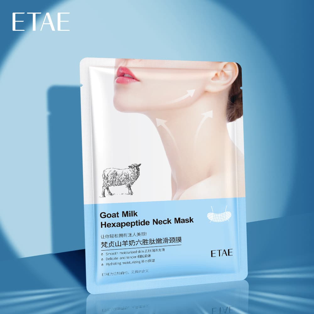 Fanzhen Goat Milk Hexapeptide Elastic Neck Mask for Hydration, Moisturizing, and Improving Dry Skin Neck Care