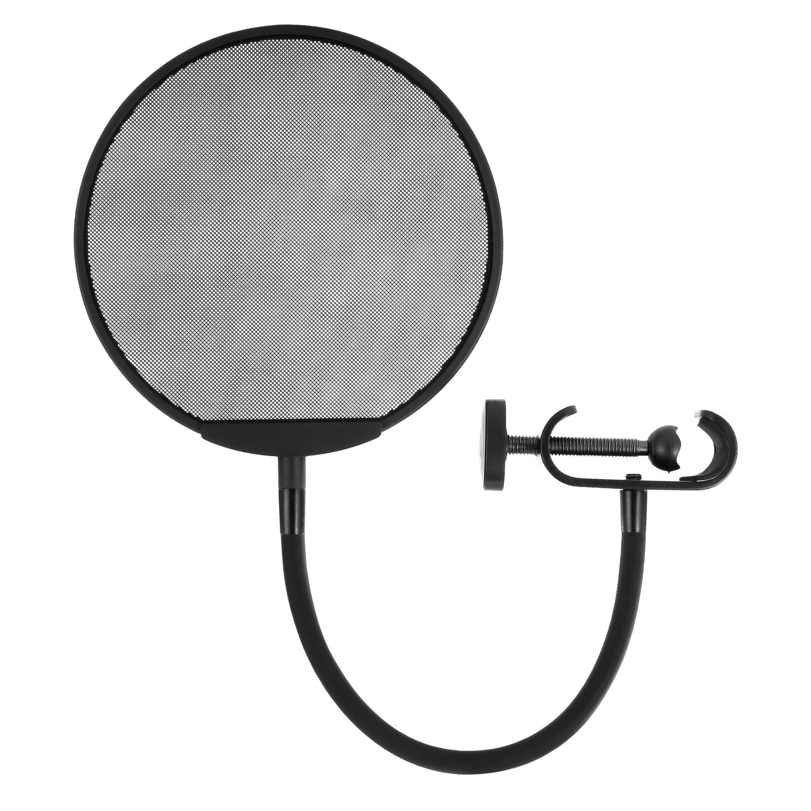 Cross-Border Supply Influencer Live Streaming Equipment Microphone Metal Pop Filter Recording Studio Microphone Windshield Stand Mesh