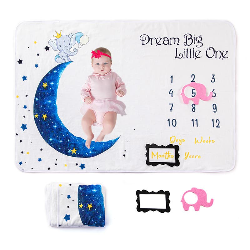 Baby Photography Blanket Creative Digital Photo Prop Hot Selling Month Background Cloth Cross-border Milestone