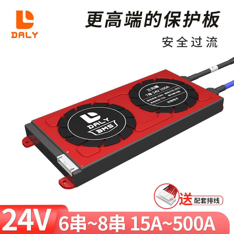 Dali 24V Lithium Battery Protection Board 7S 6S 18650 BMS LiFePO4 8S 24V Control Management System