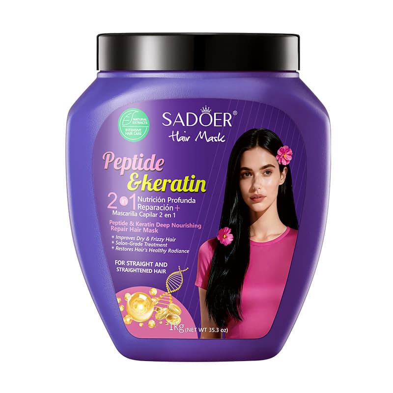 SADOER Cross-border Peptide Keratin Deep Moisturizing Hair Mask Series Smoothing Hair Treatment Wholesale Skincare Products